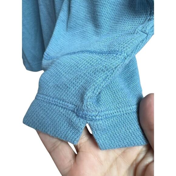 J.Jill Long Sleeve Pullover Knit Tunic Waffle Knit Top Pockets Women's 2X Blue - Picture 6 of 10